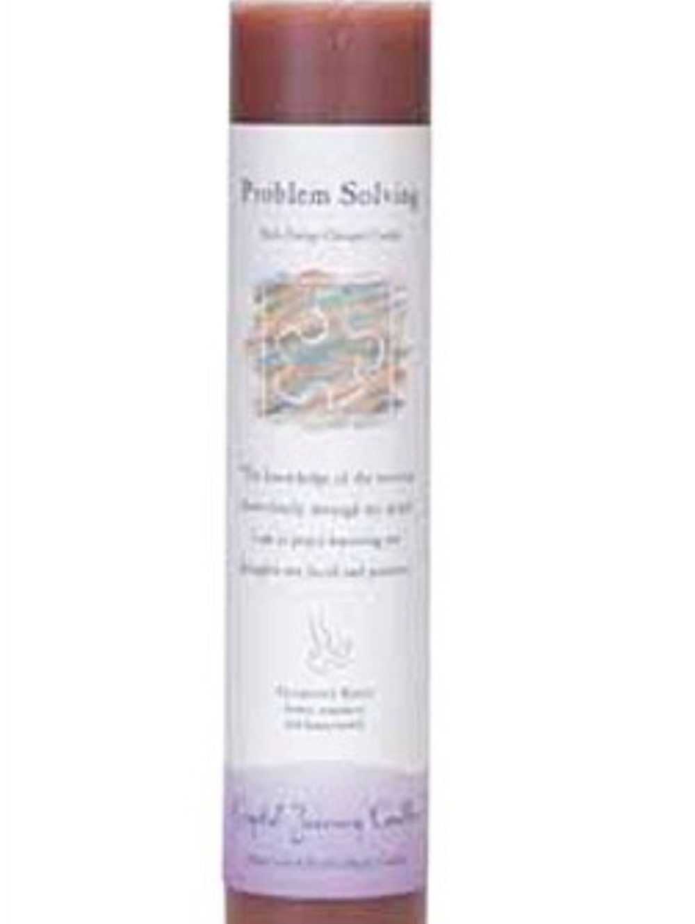 Herbal Magic Pillar Candle - Problem Solving - Brown